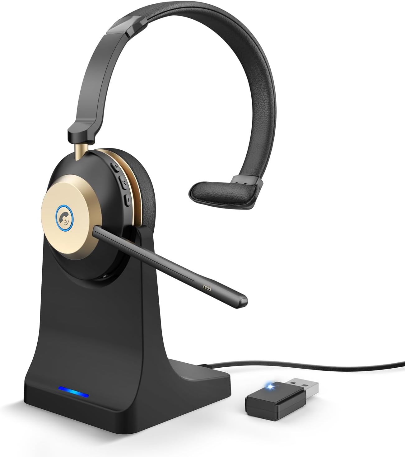 Noise Cancelling Headphone - Wireless Headset with Mic, Noise Canceling