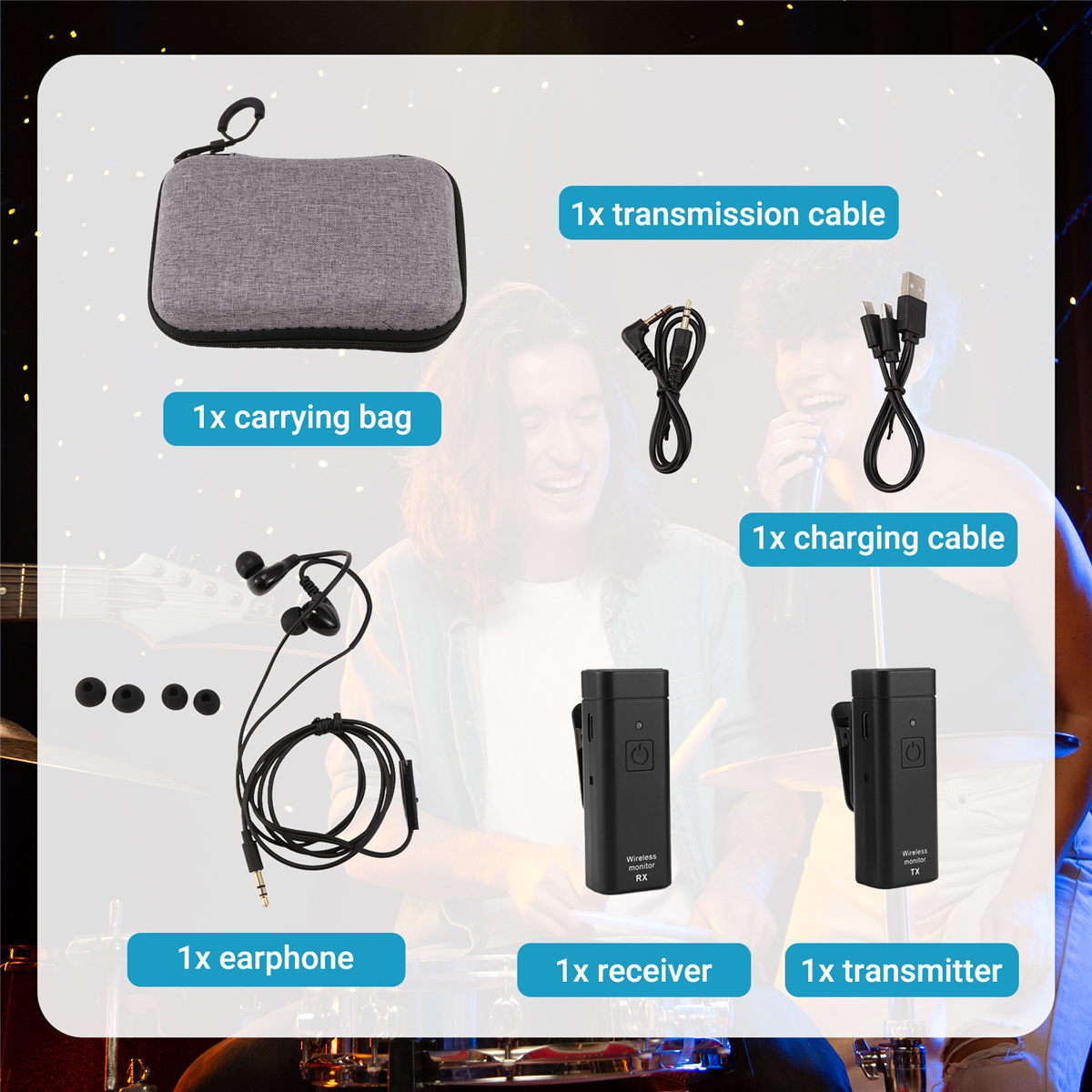 NEW Wireless Earphone Monitori - In Ear Monitor Iem recensione e prezzo