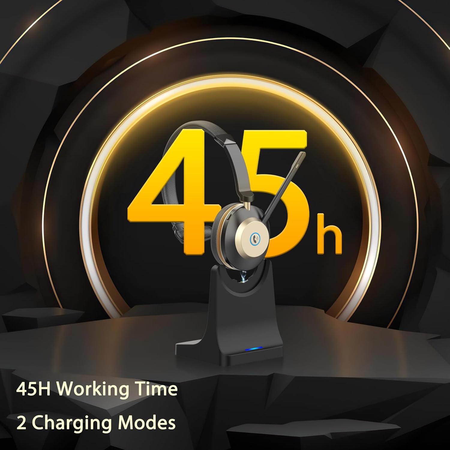 Wireless Headset with Mic, Noi - Noise Cancelling Headphone recensione e prezzo