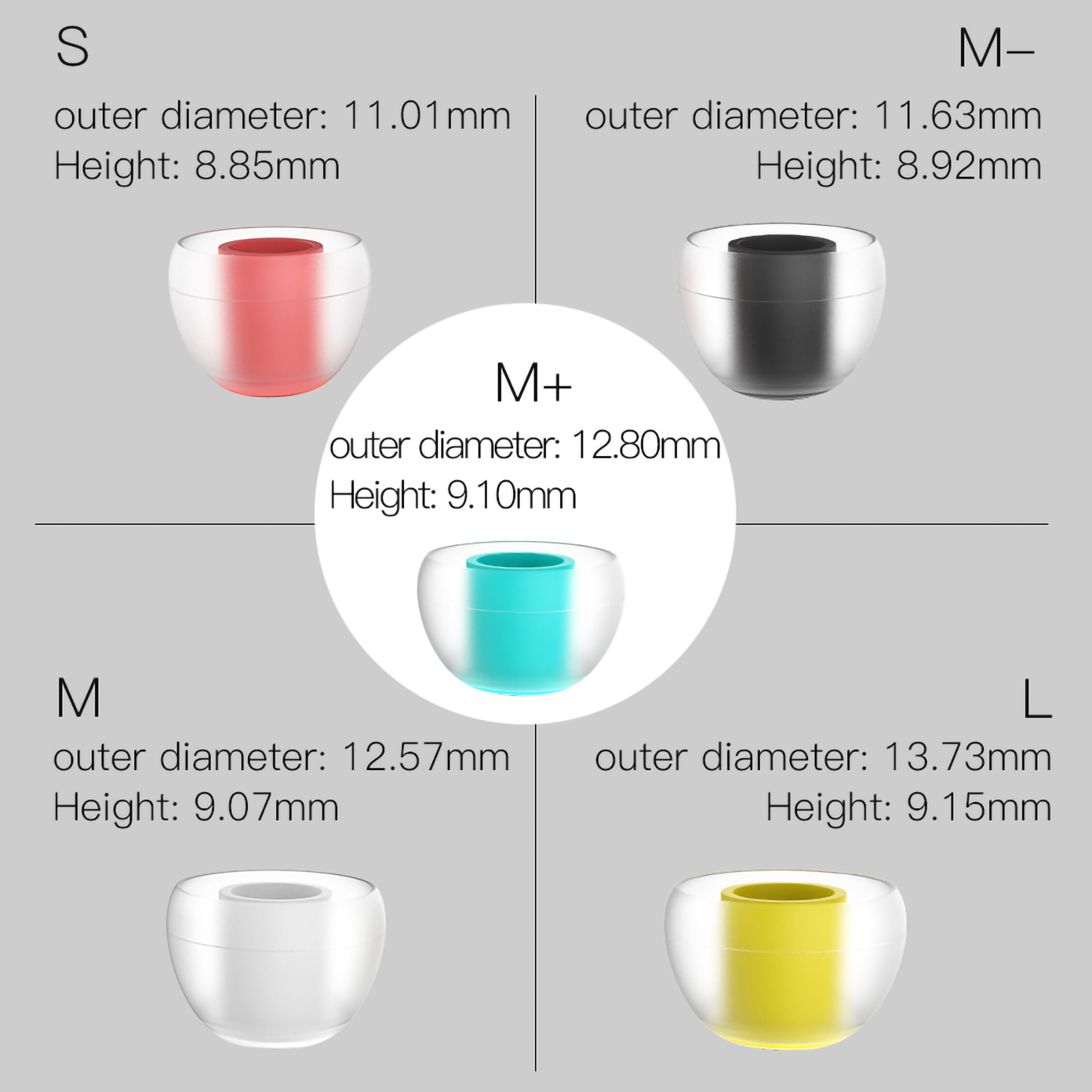 SIWRE 07 Silicone Eartips for  - In Ear Monitor Iem recensione e prezzo