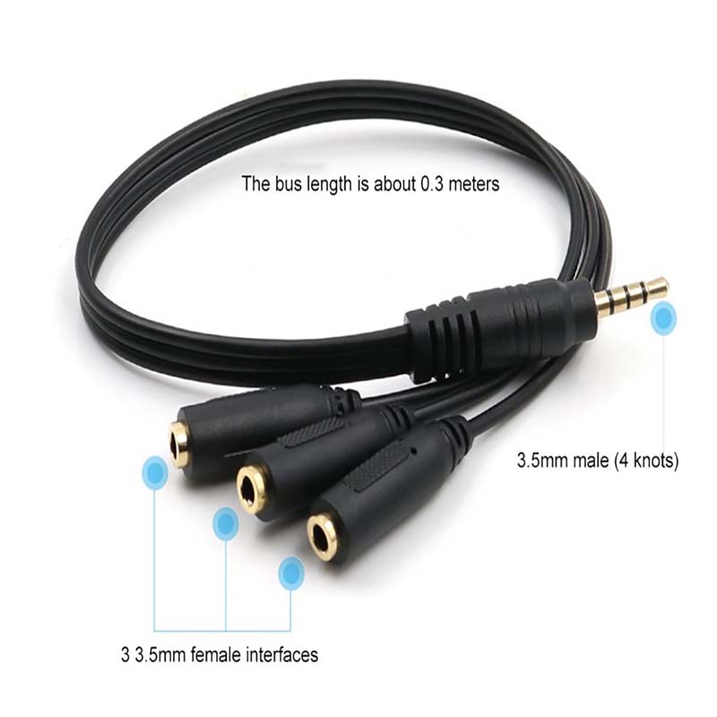 【C】3.5mm 3-Way Port Aux Audio  - Earphone Splitter Jack recensione e prezzo