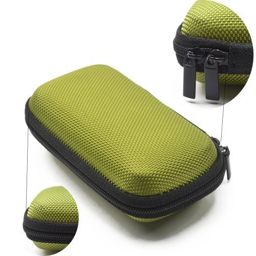 Green Rectangle Shaped Hard Ea - Headphone Case Hard recensione e prezzo