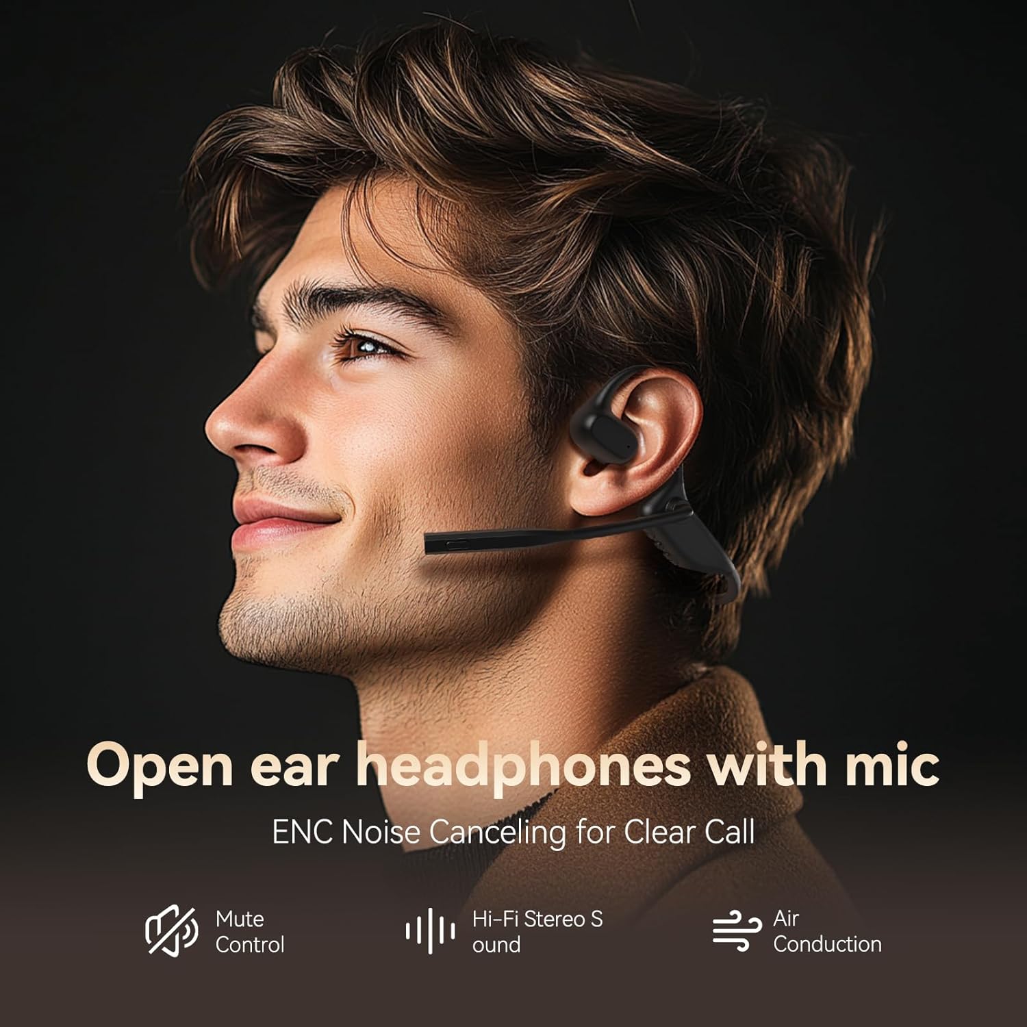 Open Ear Headphones with AI No - Noise Cancelling Headphone recensione e prezzo