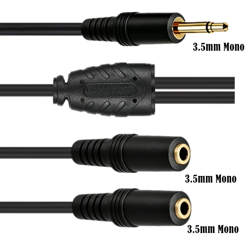 3.5mm TS Mono Male To Dual 3.5 - Earphone Splitter Jack recensione e prezzo