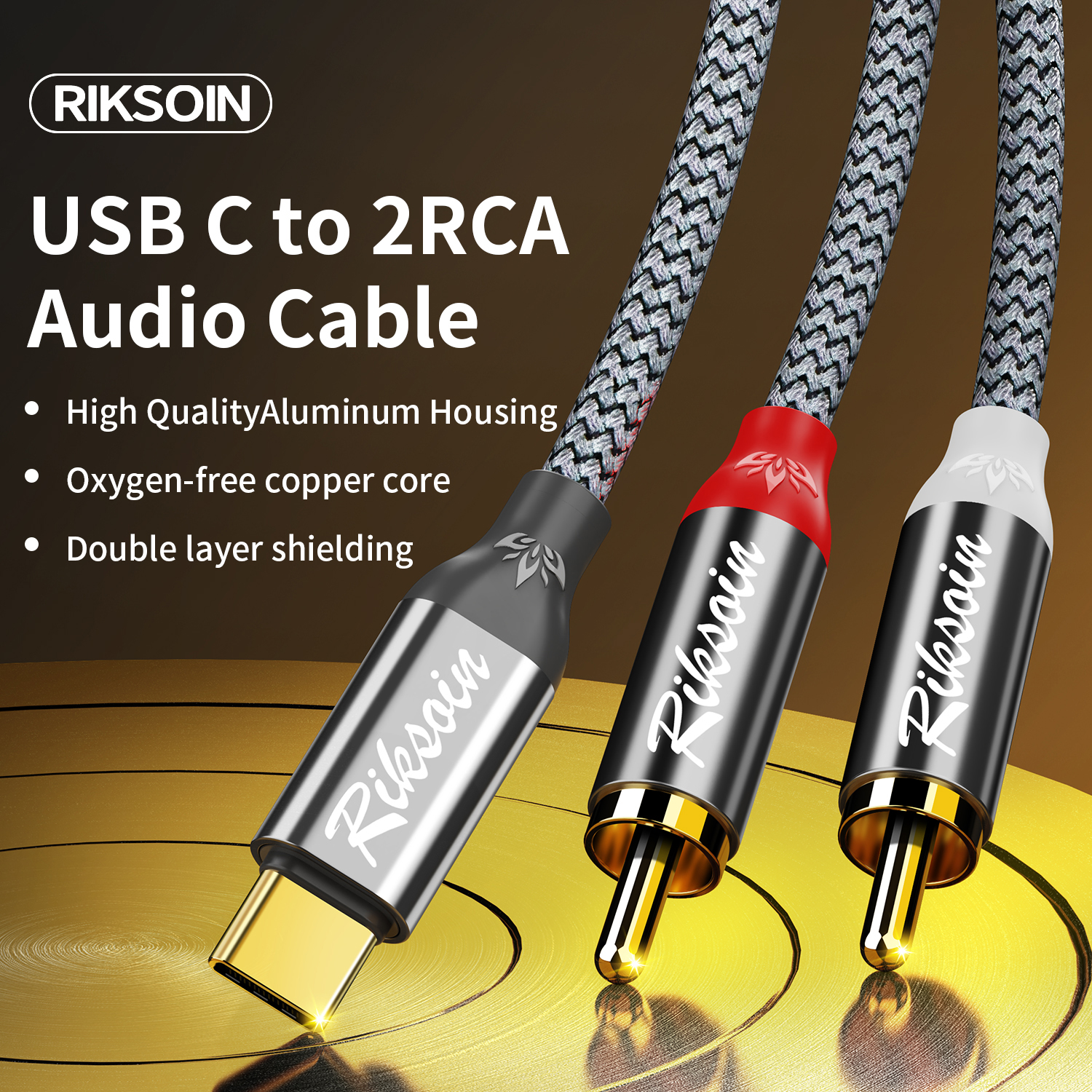 USB C to 2RCA Stereo Cable Y S - Audio Splitter Y recensione e prezzo