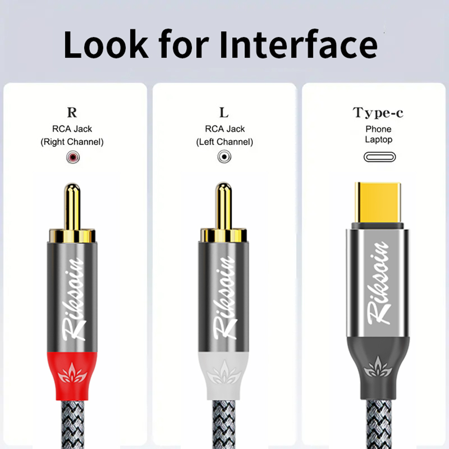 USB C to 2RCA Stereo Cable Y S - Audio Splitter Y recensione e prezzo