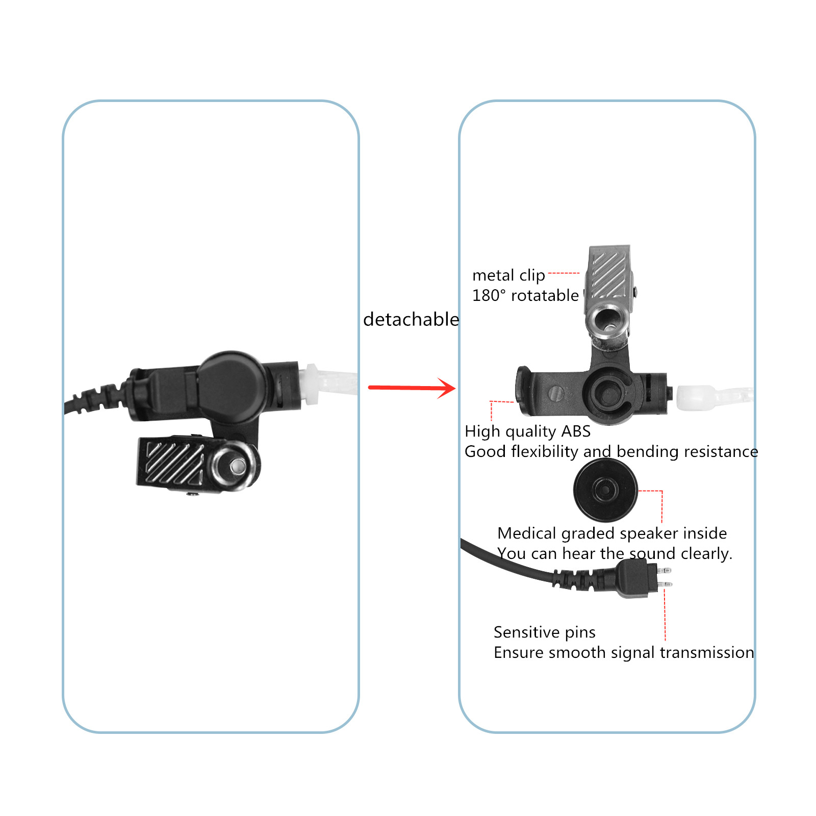 Earpiece Surveillance Kit, Wal - Wired Earphone Mic recensione e prezzo