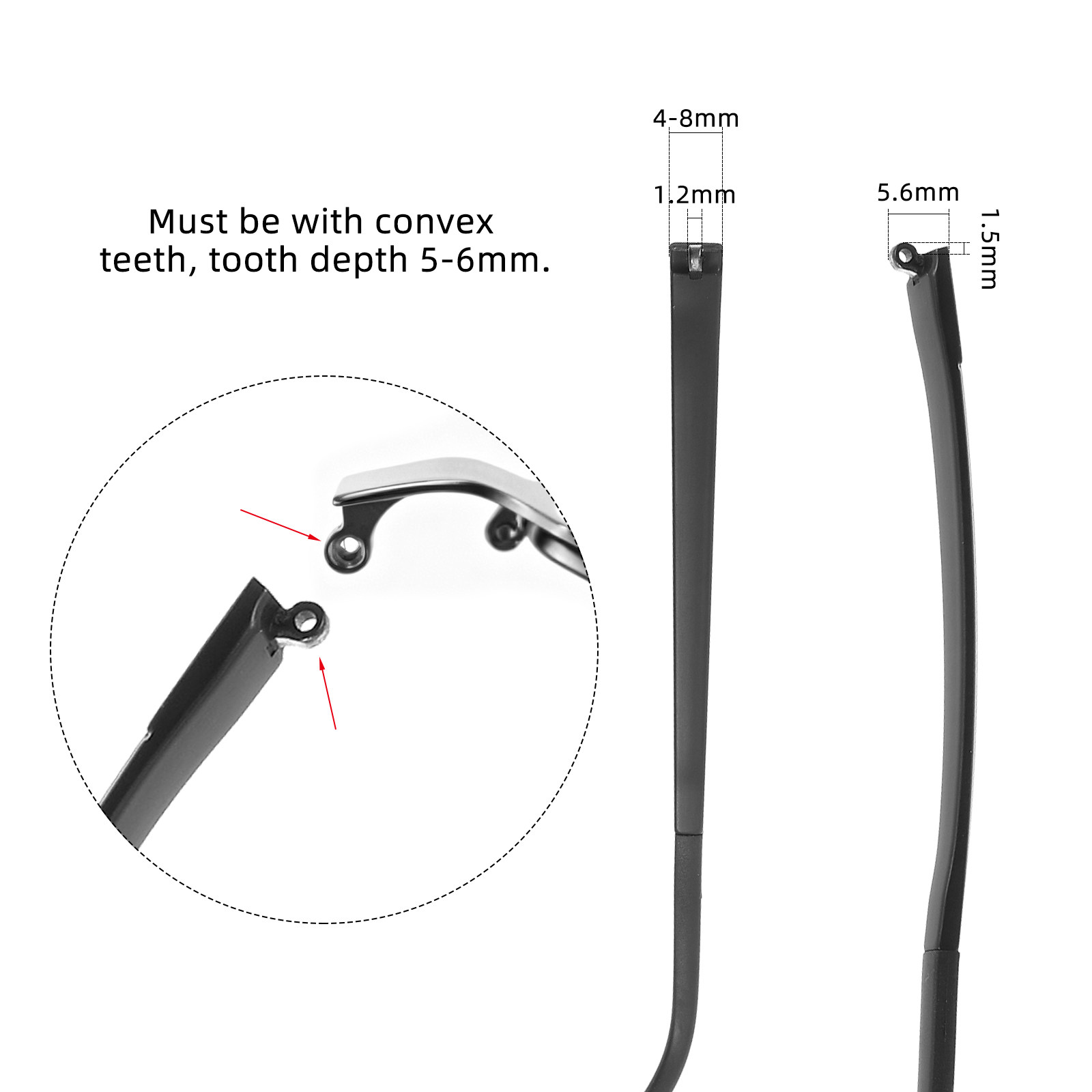 Universal Eyeglass Temple End  - Silicone Ear Tip Replacement recensione e prezzo