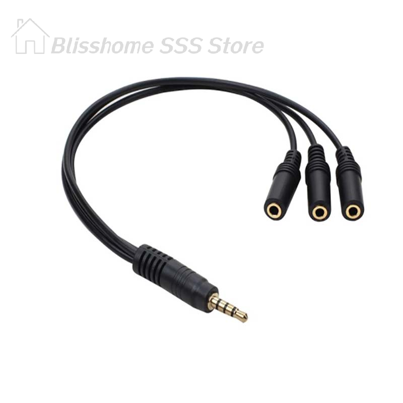 【S】3.5mm 3 Way Port Aux Multi  - Earphone Splitter Jack recensione e prezzo