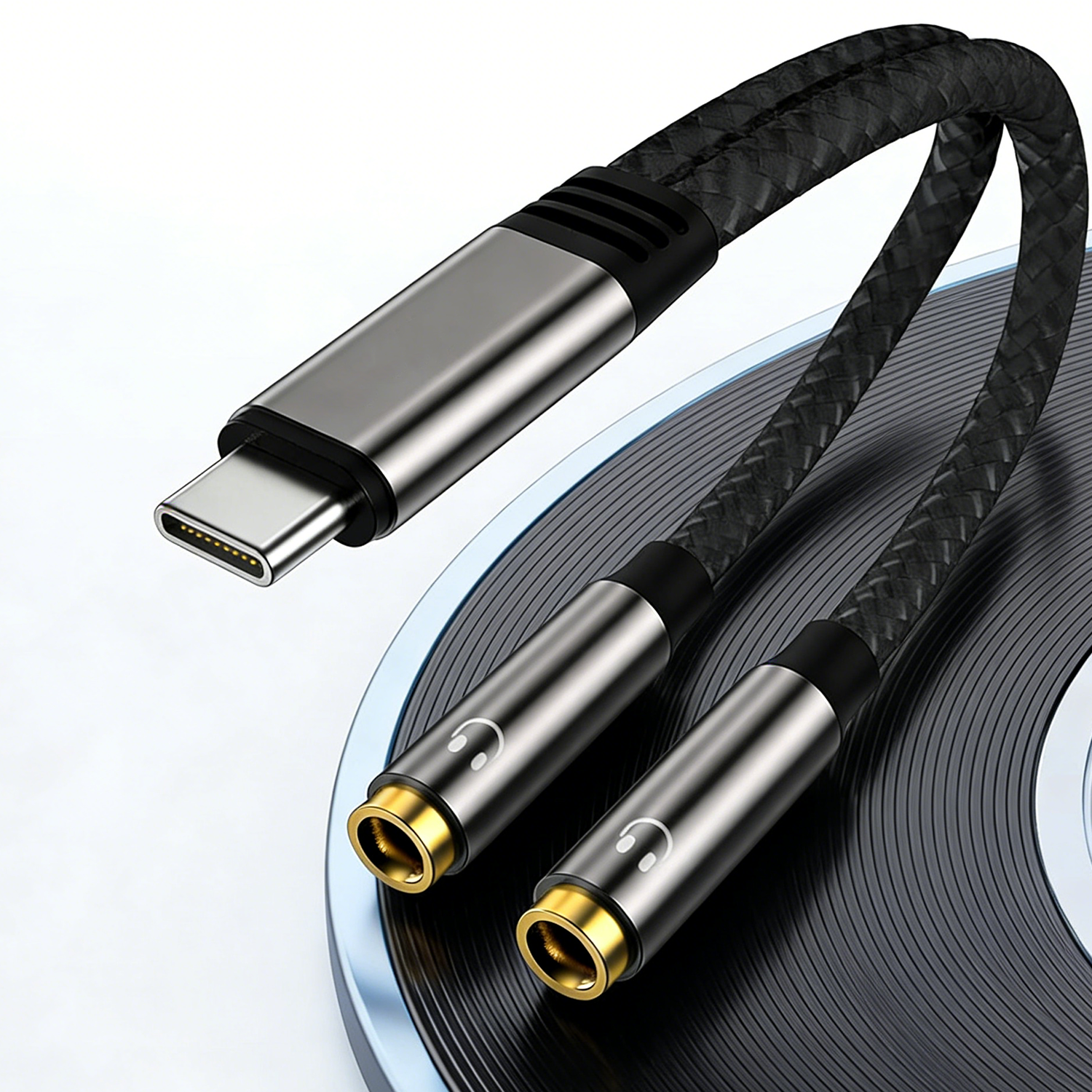 USB C To Dual 3.5mm Female Hea - Earphone Splitter Jack recensione e prezzo