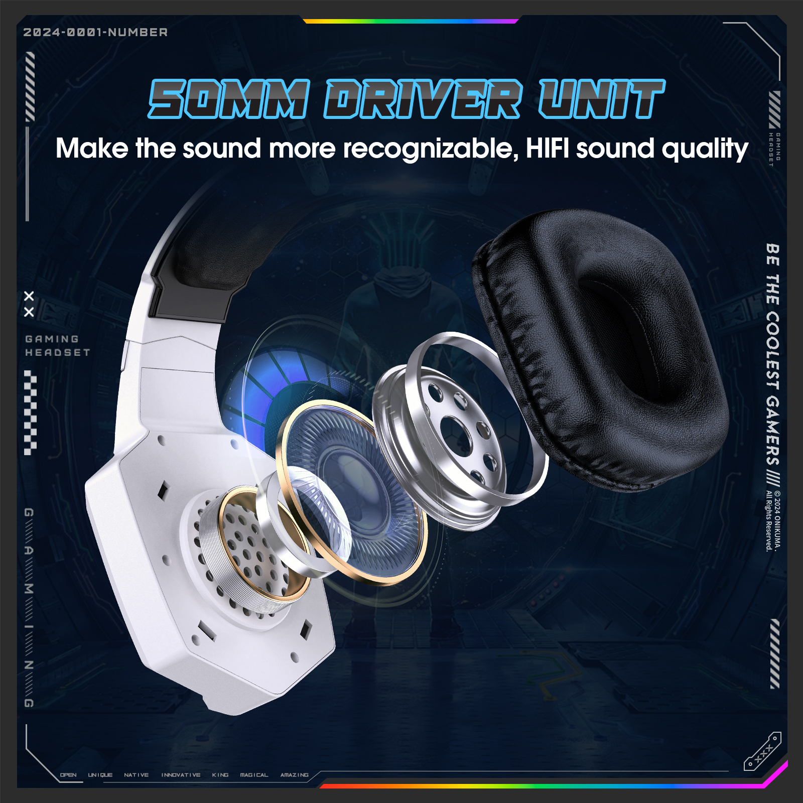 ONIKUMA 2.4GHz Wireless Gaming - Gaming Headset Rgb recensione e prezzo