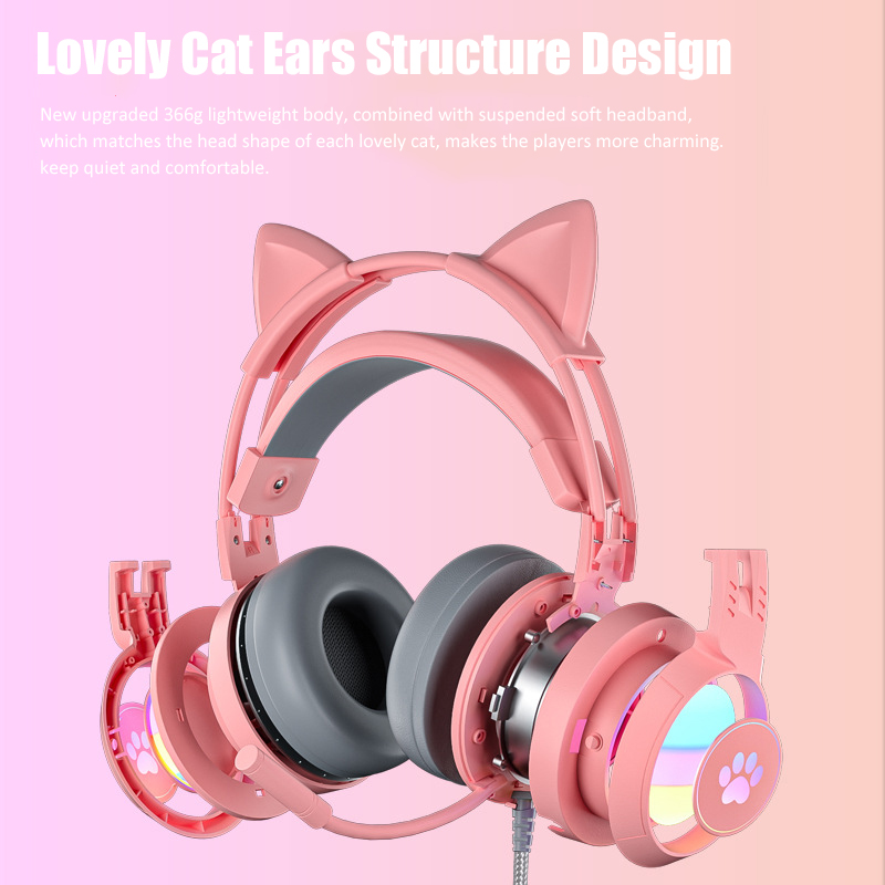 Cute Cat Ear Gaming Headphones - Gaming Headset Rgb recensione e prezzo
