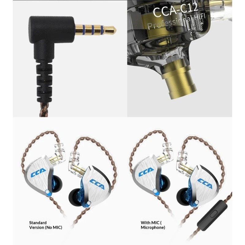 CCA C12 Earphones Hi-Fi Audiop - Audiophile Headphone Wired recensione e prezzo