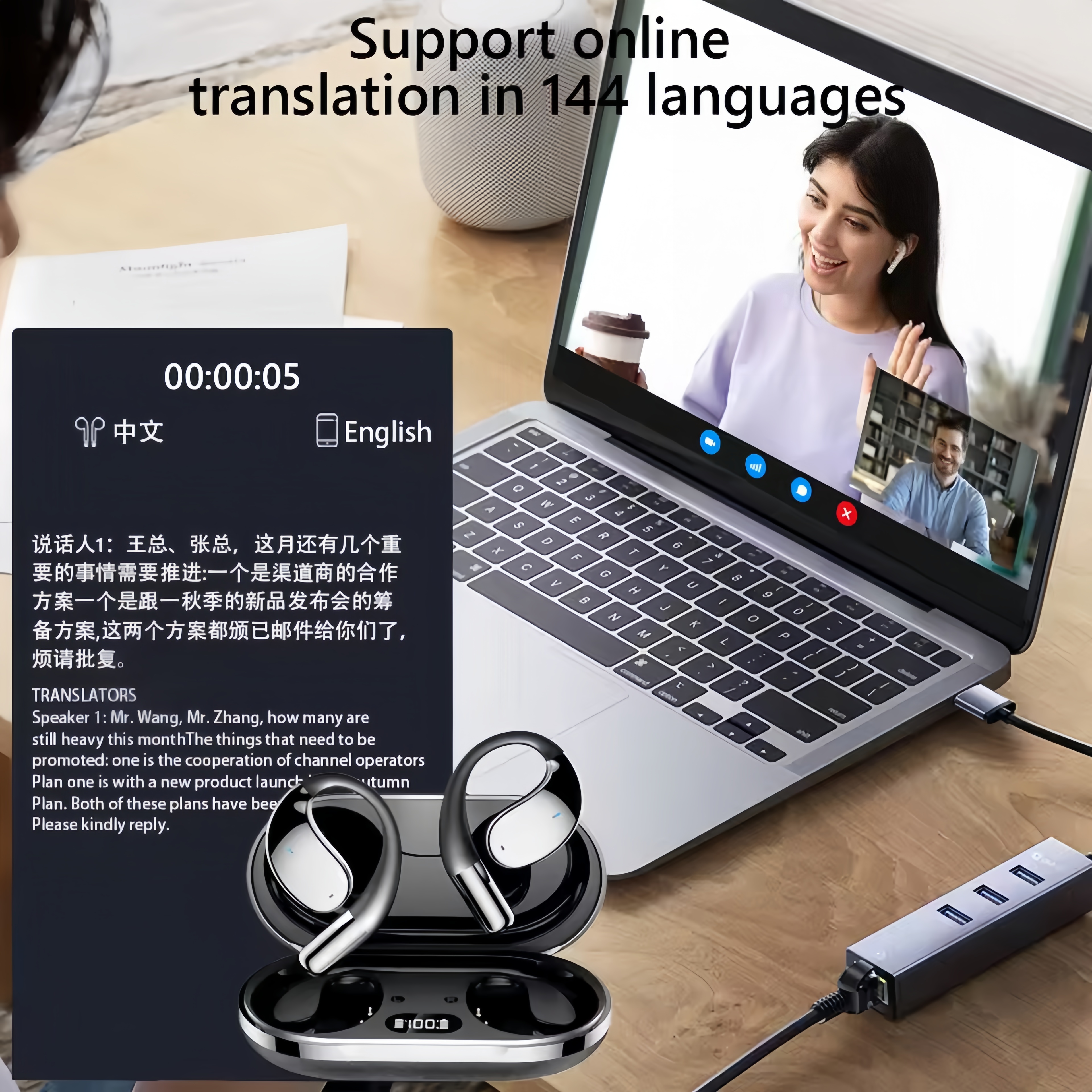 2026 New AI Translation Earbud - Noise Cancelling Headphone recensione e prezzo