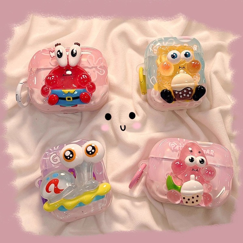 Cute SpongeBob 3D Protective C - Earbuds Charging Case recensione e prezzo