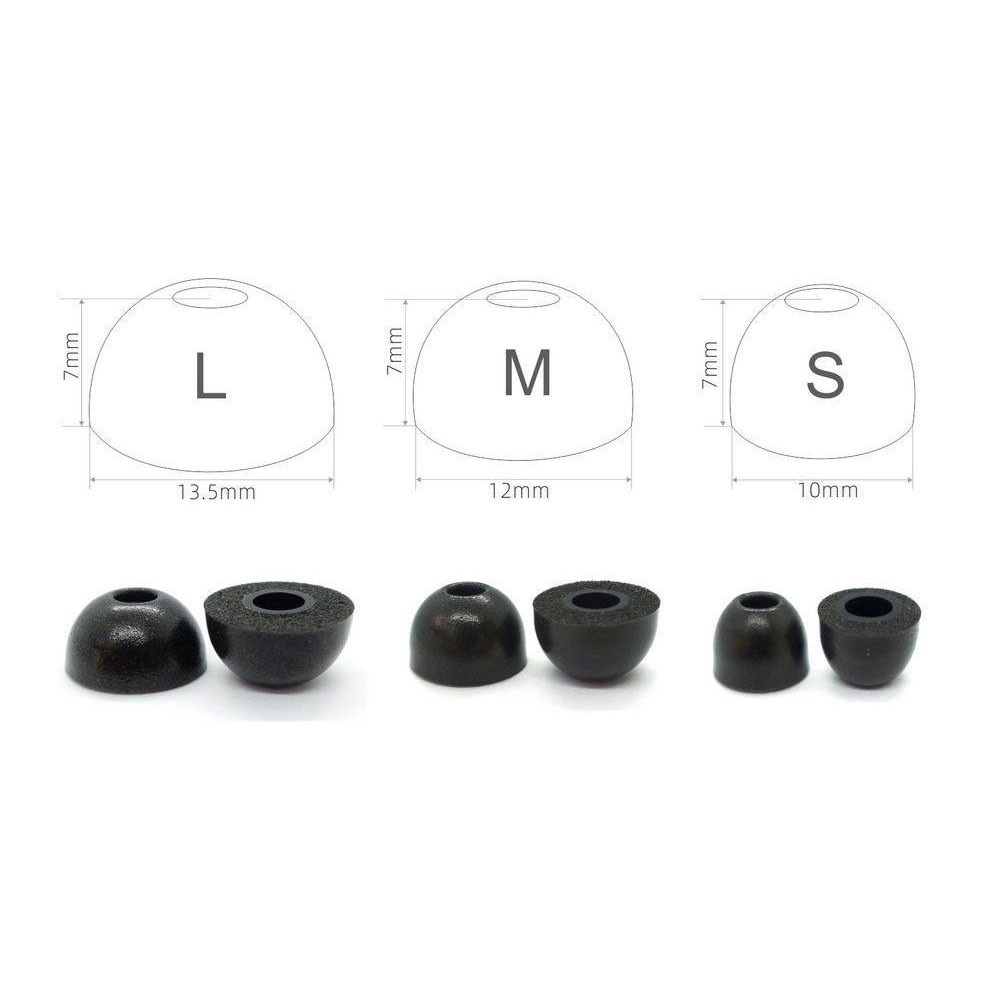 2pcs Replacement Earbuds Tips  - Earphone Foam Tip recensione e prezzo