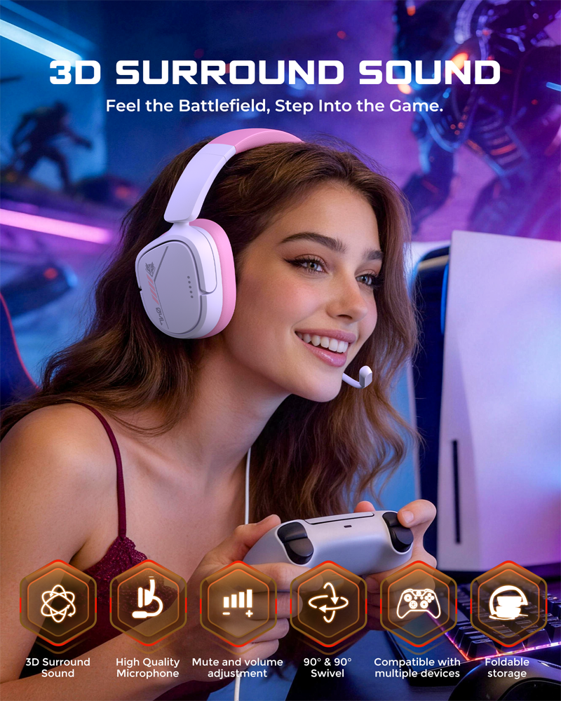 NUBWO HG04L Gaming Headset for - Gaming Headset Rgb recensione e prezzo